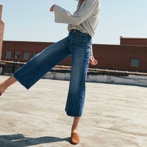Madewell Wide Leg Crop Jeans